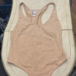 Tan body suit